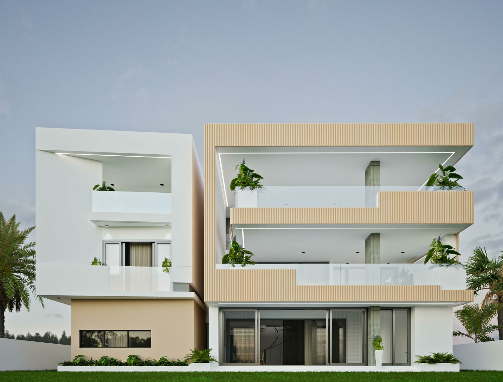 Render of the Octopus House facing the fairway at Lakowe Golf Resort, one of BullHorn’s current sites